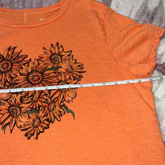 Torrid Sunflower Heart Vintage Cotton Slub Crew Neck Tee Size 00 - Picture 7 of 9